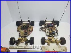 2X Vintage Team Associated RC12 Pan Car Futaba Huge Lot 5X Bodies AS IS ROLLERS