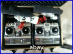 2 Vintage Futaba FP-T8SGA-P Transmitter Back to the Future Remote Control W Case