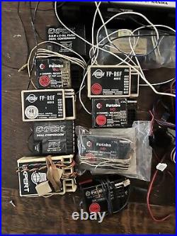 9 EACH RC TRANSMITTERS LOT FUTABA EXPERT Airtronics CANNON receivers 38 Servos
