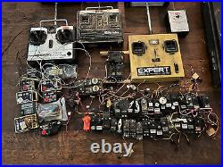 9 EACH RC TRANSMITTERS LOT FUTABA EXPERT Airtronics CANNON receivers 38 Servos