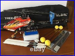 Align T-Rex 450 RC Helicopter with Futaba R2008SB RX, Gyro, Case & Spares