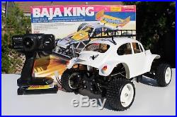 Custom 1/10 Tamiya R/C BAJA KING Chassis with Sand Scorcher Body ESC Futaba RTR