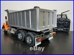 Custom Built Tamiya 1/14 RC King Hauler Semi Dump Tipper Bed Truck Futaba ESC
