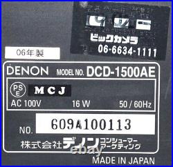 DENON Denon DCD-1500AE SACD CD player Operation check OK 2206 Y
