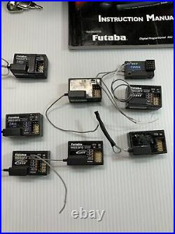 FUTABA 4PK SUPER R Radio, Case, 8 Receivers And Manual