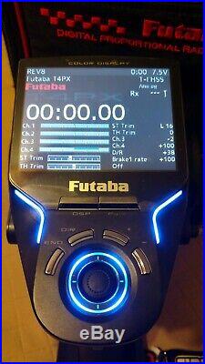 FUTABA 4PX Transmitter 2.4Ghz 4Ch RC Radio System With 4 Receivers