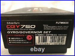 FUTABA CGY750 3-AXIS GYRO FLYBARLESS CONTROL GYRO. Governor Set. FUTM0835 New