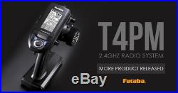 FUTABA T4PM 2.4GHz T-FHSS + 2 x R334SBS 2.4GHz T/S/FHSS Radio System NIB