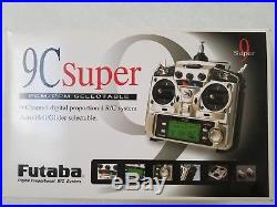 FUTABA T9CHP SUPER 9C Transmitter MINT Screen with R149DP 9 Channel Receiver