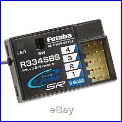 FUTK4908 Futaba 7PX 7 PX 7-Channel 2.4GHz T-FHSS Telemetry Radio System R334SBS
