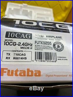 Futaba 10CG T10CAG 2.4GHz 10 Channel Digital Proportional Airplane R/C System