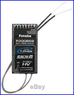 Futaba 10J S/FHSS Heli 10 Channel 2.4GHz Transmitter with R3008SB Receiver Mode 2