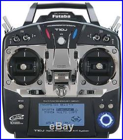 Futaba 10jh 10j 10ch 2.4ghz Fhss Rc Quadcopter Quad Transmitter Only Version