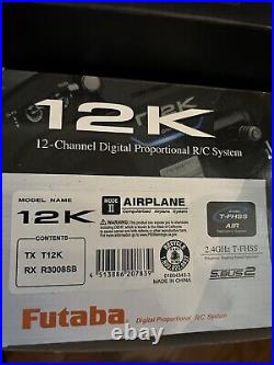 Futaba 12k T12K 14-Channel Transmitter with R3008SB Receiver Nice