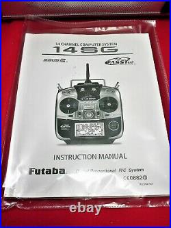 Futaba 14 Sg Transmitter R/c Plane System, With Case! Ready To Fly