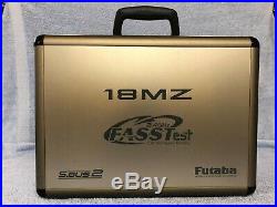 Futaba 18MZ 2.4 GHZ TX with charger and case