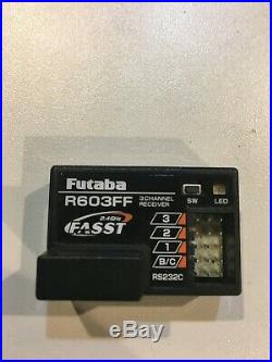 Futaba 3pk w FASST Module and R603FF X2 + R603FS X2