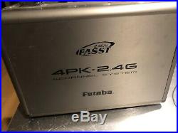 Futaba 4PK 2.4GHz Transmitter Radio with 2 NiMH Packs & Hardcase & Extras