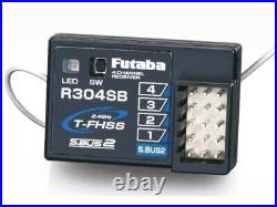 Futaba 4PM Plus 4-Channel 2.4GHz T-FHSS RC Car Radio System with R304SB Receiver