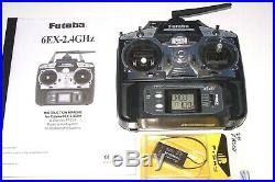 Futaba 6EX 2.4GHz FASST Transmitter, Manual, Receiver & Servos