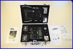 Futaba FX-30 transmitter with custom carrying case/ TX tray plus two R6008HS