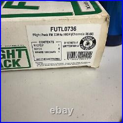 Futaba Flight Pack FM 72MHz (High Channels 36-60)servos and receiver kit new