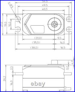 Futaba HPS-CD700 Servo High-Voltage Low-Profile Surface Servo From Japan