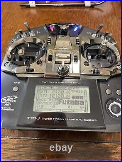 Futaba T10J 10-channel R/C Controller Transmitter 2.4GHz with RX R3008SB include