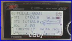 Futaba T10cg 2.4ghz 10 Channel Transmitter Good Condition Mode 2 Left Throttle