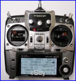 Futaba T10cp 2.4ghz Fasst 10 Channel Transmitter Good Condition +new Battery
