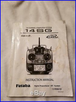 Futaba T14SG Transmitter, Power Supply, and Receiver with Manual