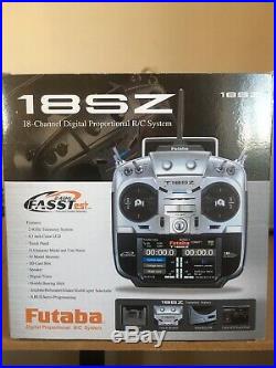 Futaba T18SZ 2.4 Sbus Transmitter with Two 8 Channel Sbus Recievers. Mode 1
