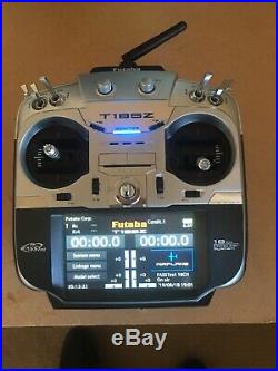 Futaba T18SZ 2.4 Sbus Transmitter with Two 8 Channel Sbus Recievers. Mode 1