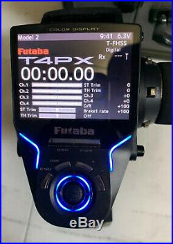 Futaba T4PX Wheel Radio with Protek Radio Case, R304SB-E Receiver, 1900 mAh Batt