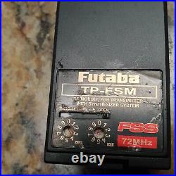 Futaba T9CHP with Synthesizer module 72mhz transmitter TESTED FREE SHIPPING