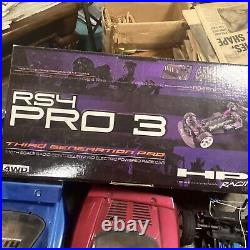 HPI racing RS4 PRO3 RC radio control set W Box. Estate Sale Unknown Function