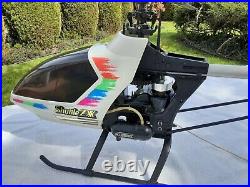 Hirobo Shuttle Zxx Helicopter with Futaba FP-T7UHP remote control, manuals inc