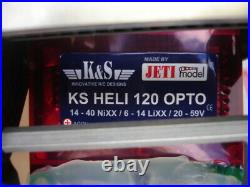 JR PROPO the huge Heli electric engine K&S 120A OPTO FUTABA not on nitro engine