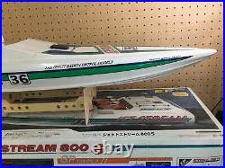 Kyosho JetStream 800 S RC Boat EP Version With Box Tested Works Novak Sc Futaba