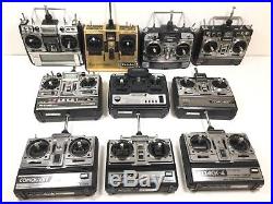 Lot of 10 Vintage FUTABA RC Radio Controllers UNTESTED PARTS REPAIR