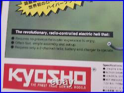 NOS Vintage Kyosho HYPERFLY RC HELICOPTER, New Futaba Radio Control Attack 2DRAM