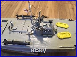 RC Model Motor Torpedo Boat Higgins Hellcat 78cm Long ESC Futaba Servo