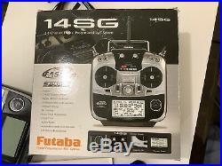 RC Transmitter Futaba T14SG Smooth Throttle, Mode 2, W Charger In Mint C