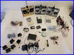 R/C Aircraft LOT 3 Futaba Controllers, Tachmaster 2, Extra Parts Etc! SEE PICS