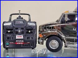 Rare Chrome Metallic Special Edition Tamiya R/C 1/14 Semi Ford Aeromax Futaba