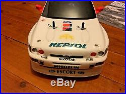 Rare Tamiya Repsol Ford Escort Rs Cosworth Rc 1/10 In Box And New Futaba Remote