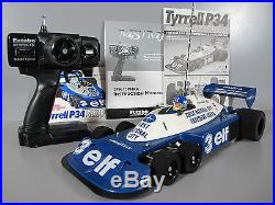 Tamiya 1/10 RC Tyrrell P34 F-1 Six Wheeler #49154 Futaba MC230CR ESC Battery