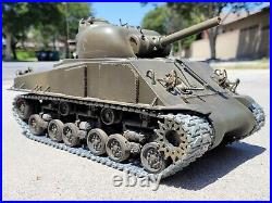 Tamiya 1/16 R/C M4 Sherman Tank 105mm Howitzer Full Option DMD T-05 Unit Futaba