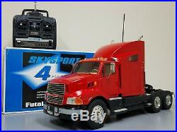 Tamiya R/C 1/14 Red Ford Aeromax Semi Truck with Futaba Transmitter +TBLE-02 ESC