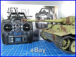 Tamiya R/C 1/16 Tiger 1 Tank Full Option Sound Fire +DMD T-03 +MF-01 +Futaba